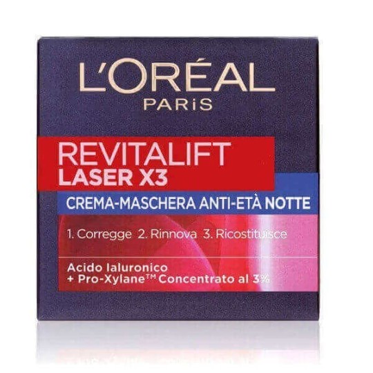L'oreal Revitalift Laser x3 Crema Viso Notte 50ml