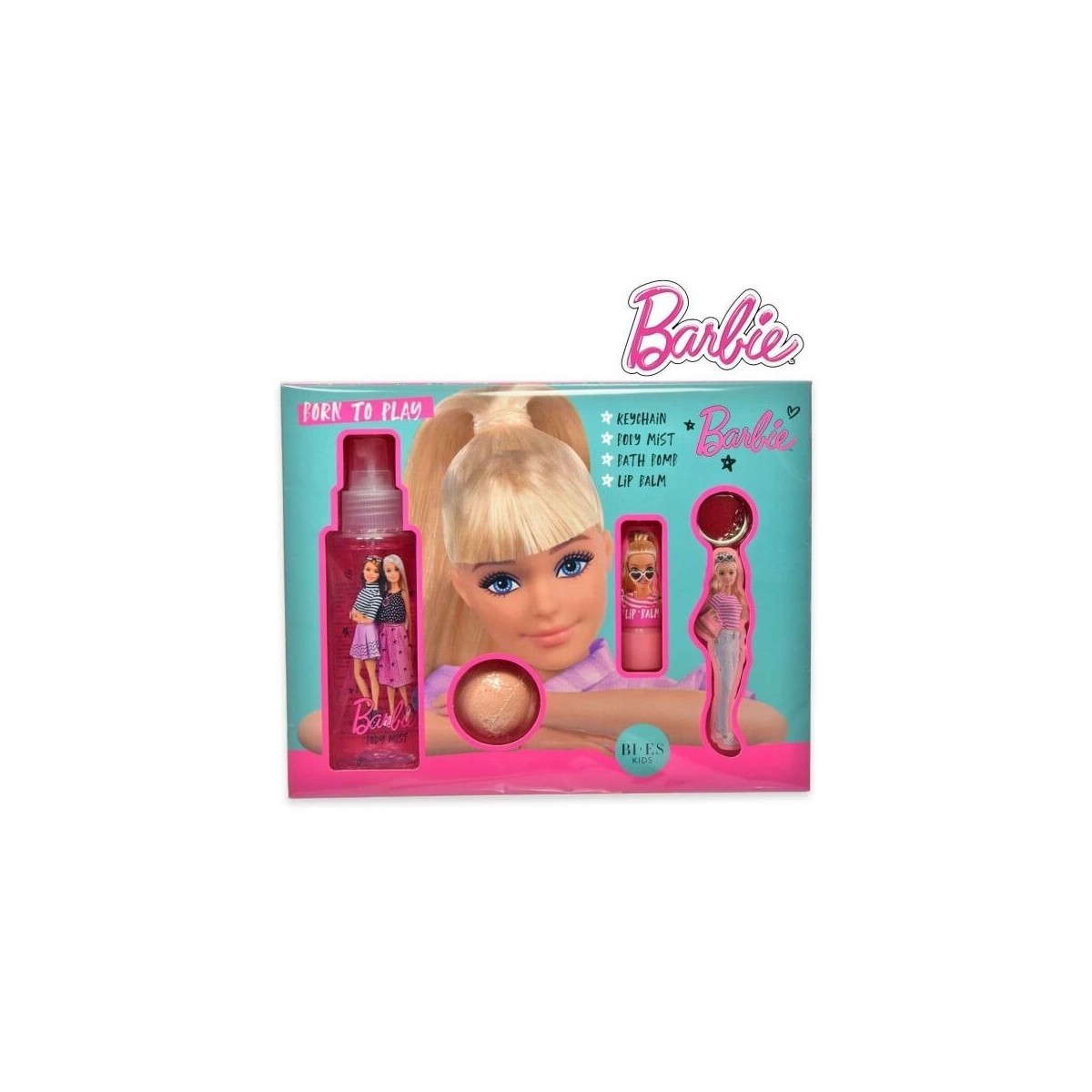 Barbie Cofanetto Regalo Body Mist,Burrocacao e Portachiavi