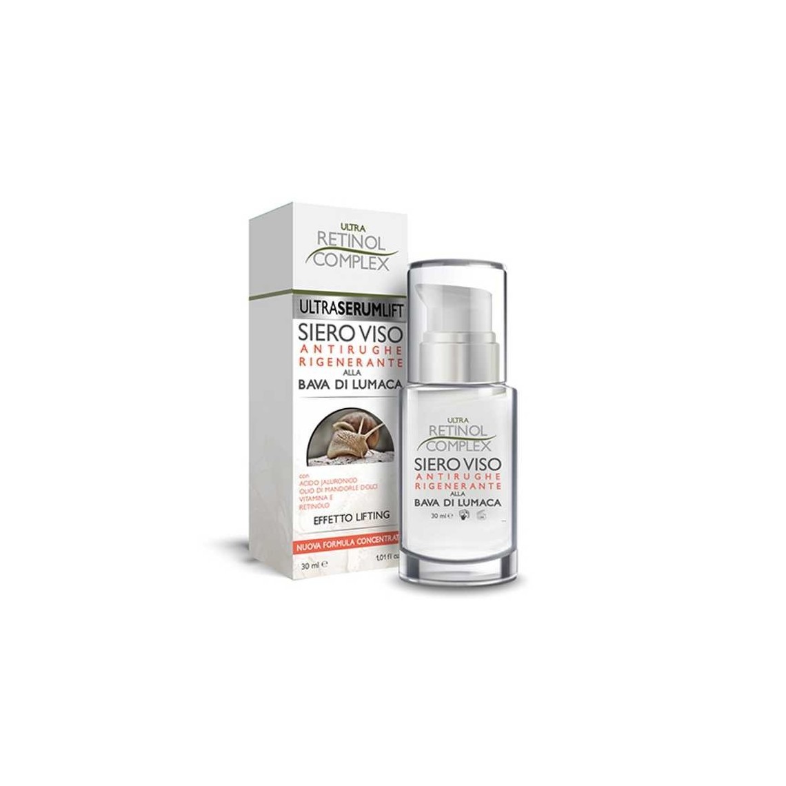 Retinol Complex Siero Viso Bava di Lumaca 30ml