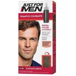 Just For Men Shampoo Colorante Castano Medio H35