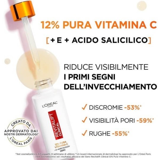 L'Oreal Revitalift Clinical Siero Viso 12% Pura Vitamina C