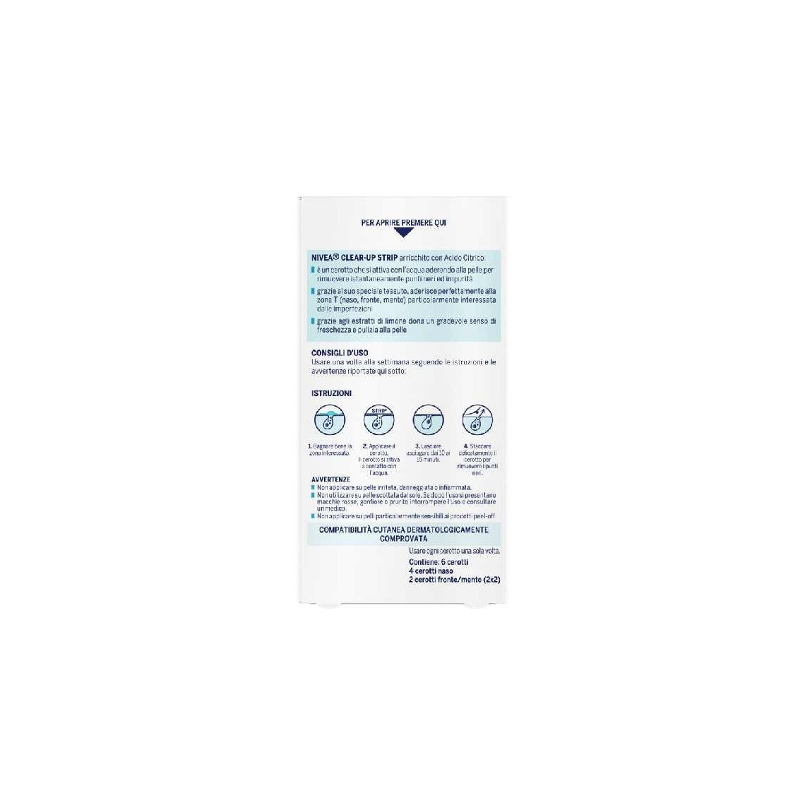 Nivea Cerotti Punti Neri Clear-Up Strip Zona T