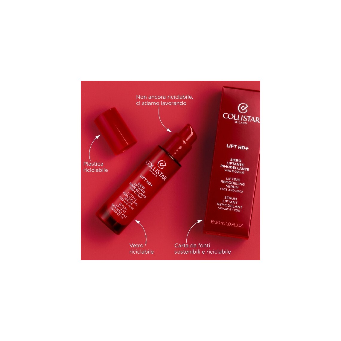 Collistar Lift HD+ Siero Liftante Rimodellante Viso e Collo 30ml