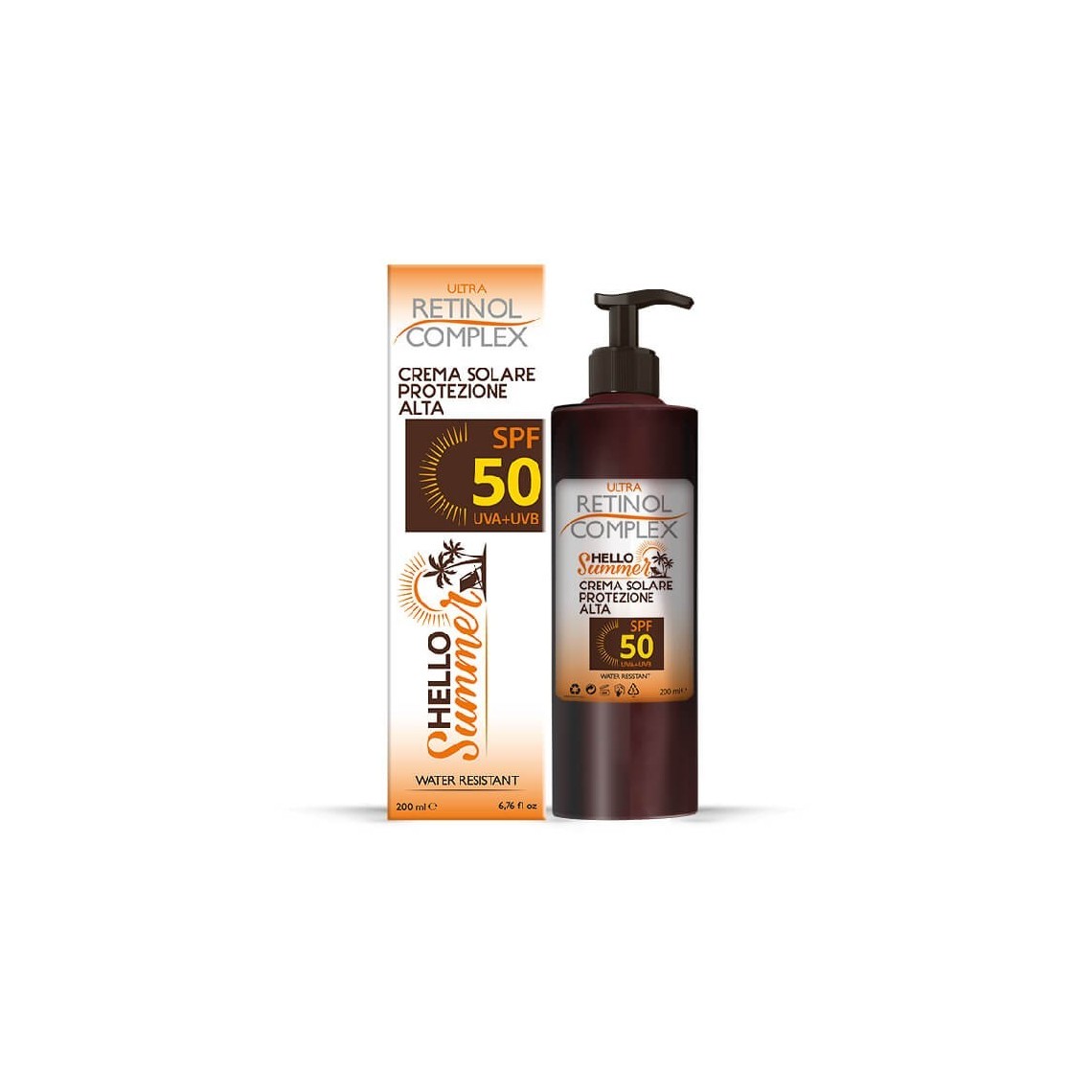 Retinol Complex Crema Solare Protezione Alta SPF 50 200ml