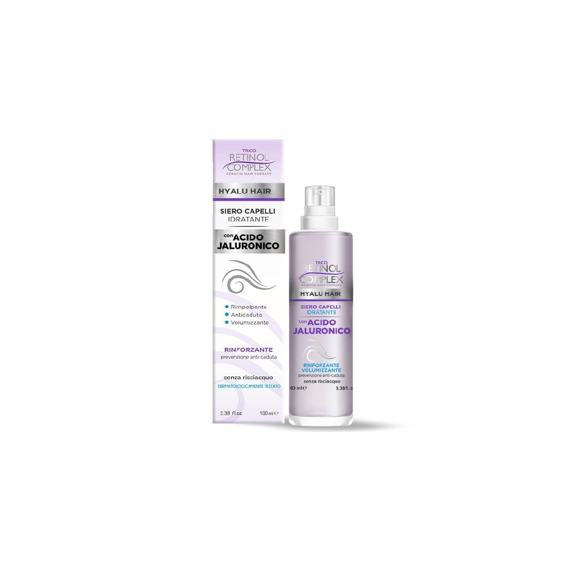 Retinol Complex Siero Capelli Idratante con Acido Ialuronico 100ml