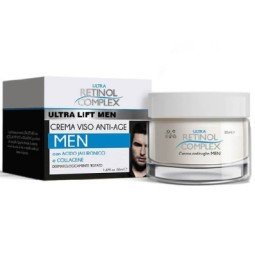 Retinol Complex Crema Viso Anti Age Uomo con Acido Ialuronico 50ml
