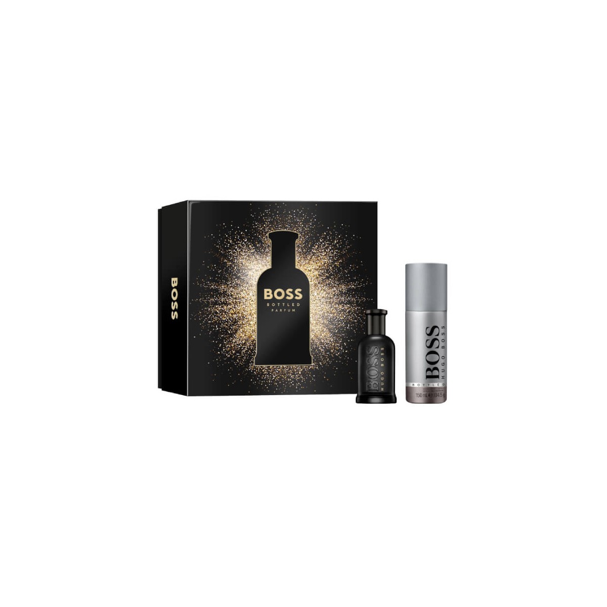 contiene: - BOSS Bottled Parfum 50ml - BOSS Bottled Spray Deodorant for Men 150ml