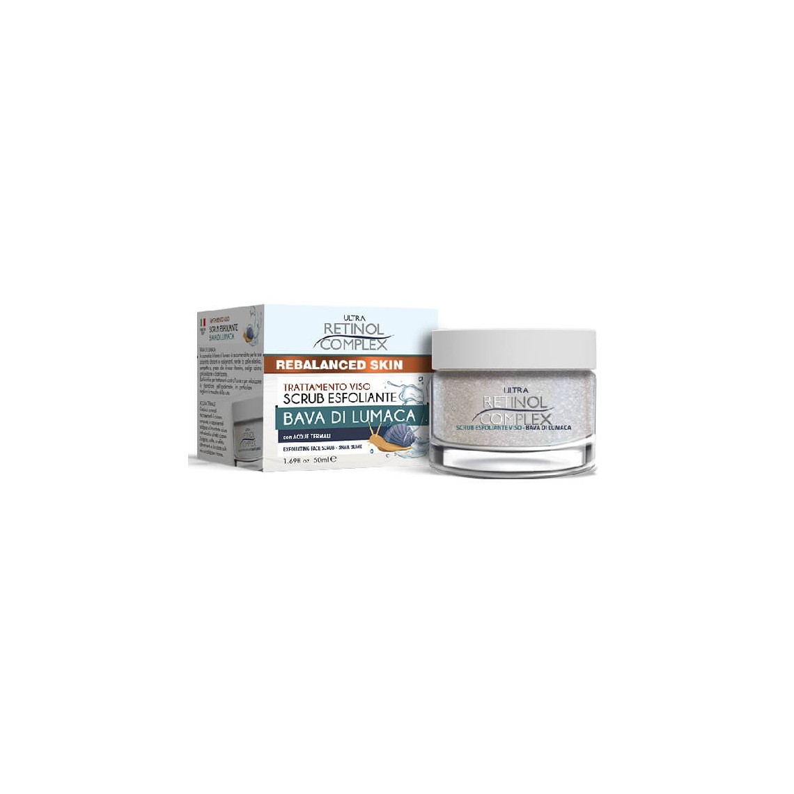 Retinol Complex Scrub Esfoliante Viso alla Bava di Lumaca 50ml