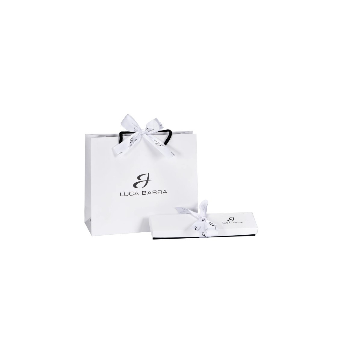 LUCA BARRA BRACCIALE DONNA IN ACCIAIO PERLE CON CUORI