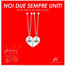 Collana Coppia in acciaio Ti Amo CK1968