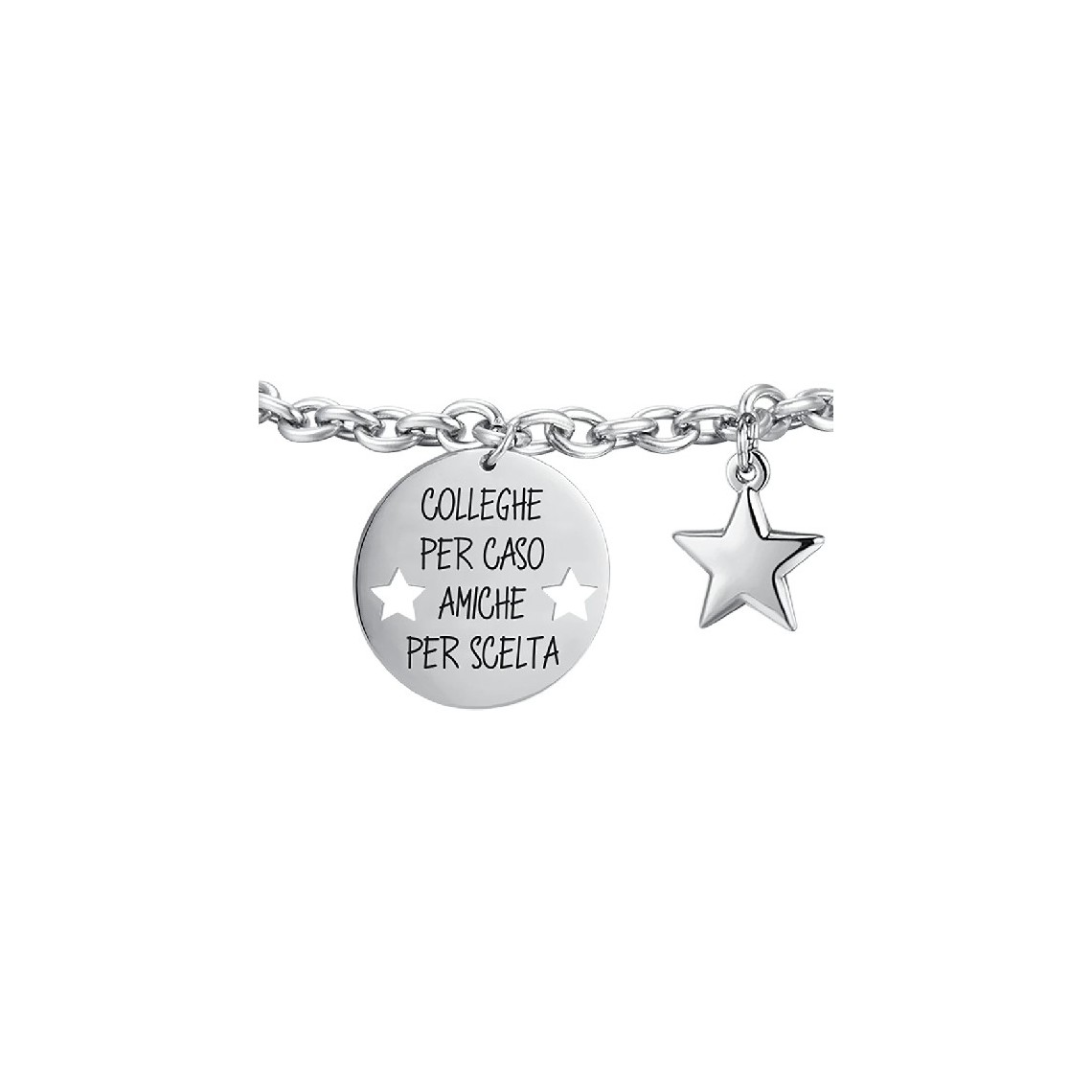 Bracciale Regalo Per Collega Con Ciondolo Significativo - Argento Lega, 17+3 Cm Regolabile - Confezione Regalo - 4