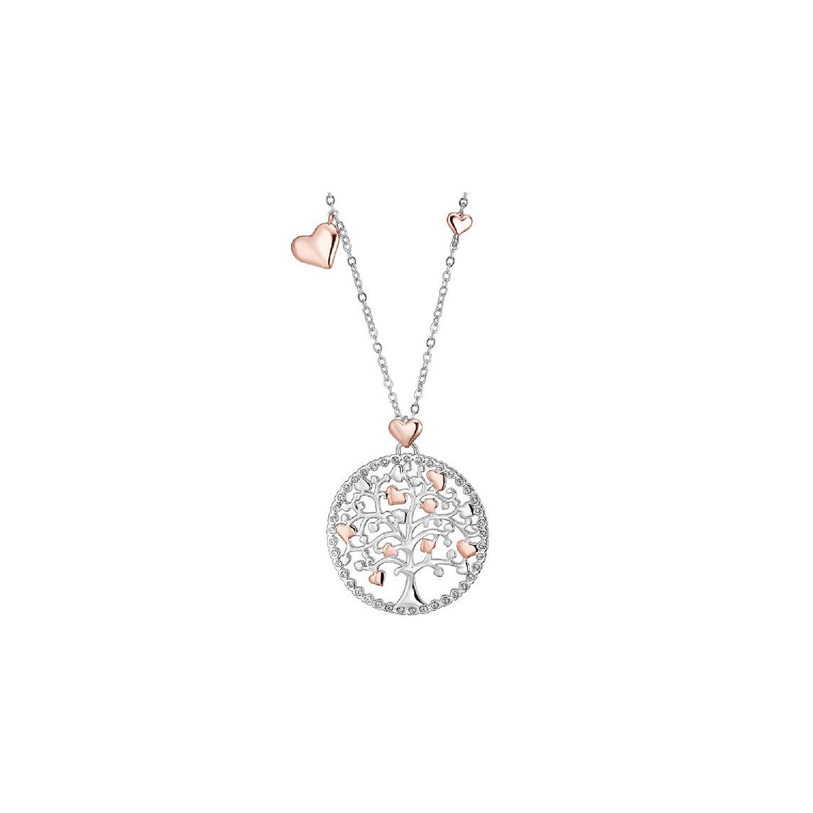 FOCALOOK Collana Albero Della Vita Donna, Ciondolo Significativo In Acciaio Inossidabile, Placcato Oro/Argento/Nero, Regalo Per Compleanno E Natale - 5