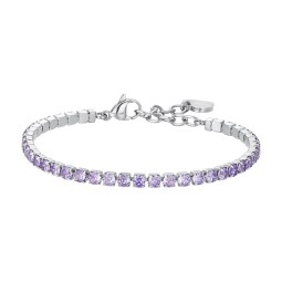 LUCA BARRA BRACCIALE TENNIS DONNA CRISTALLI VIOLA