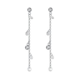 Orecchini in argento sterling con granato esagonale: borchie con zirconi cubici placcati in oro - Italia