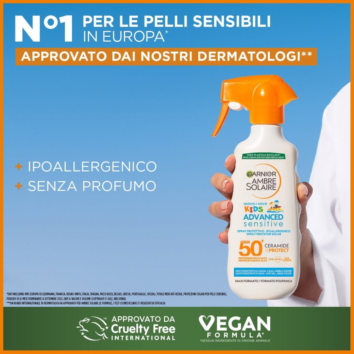 Garnier Kids Advanced Sensitive Spray SPF50+ 270ml | Garnier