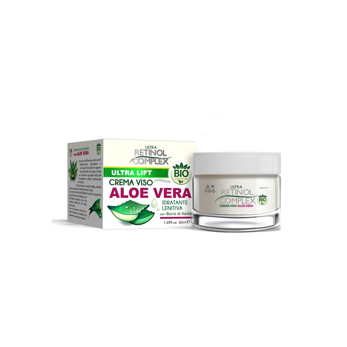 Retinol Complex Crema Viso Bio Lenitiva Aloe Vera 50ml