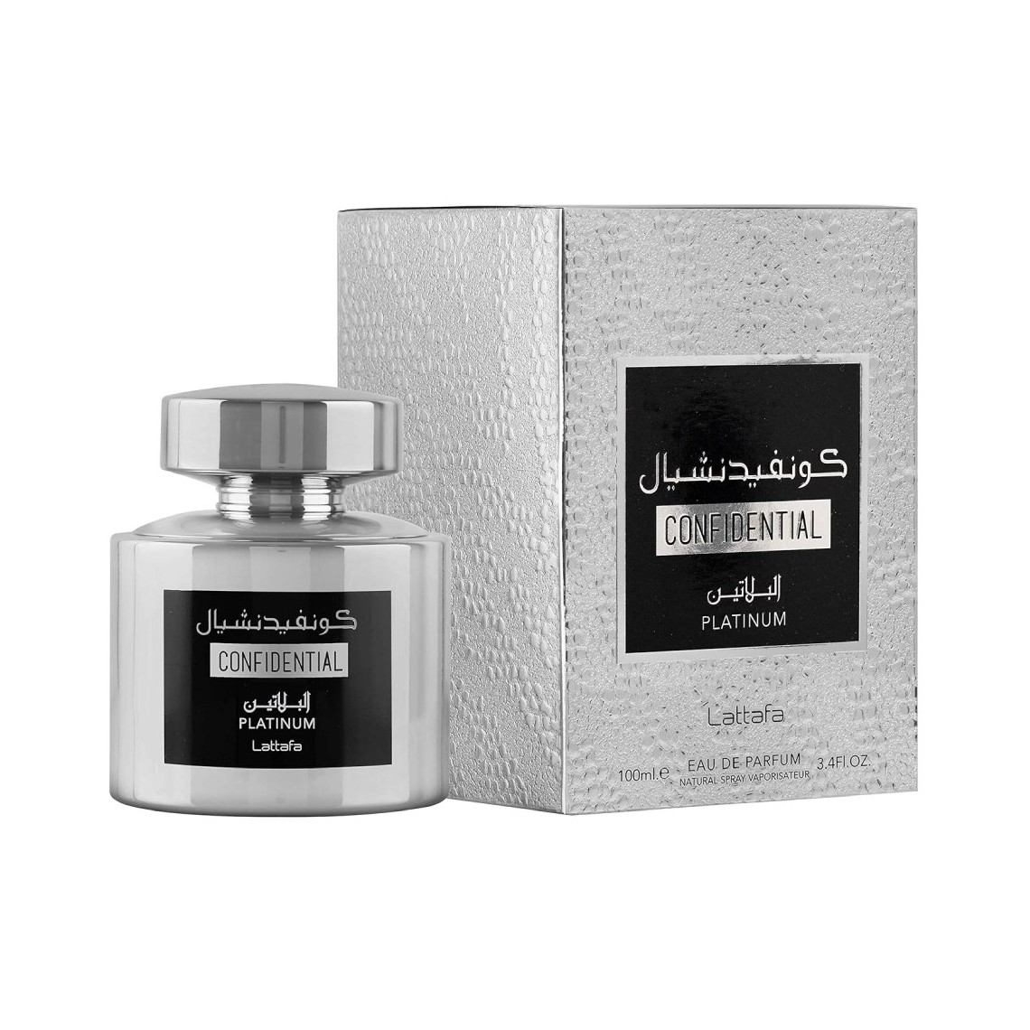Lattafa Confidential Platinum Eau de Parfum 100ml spray