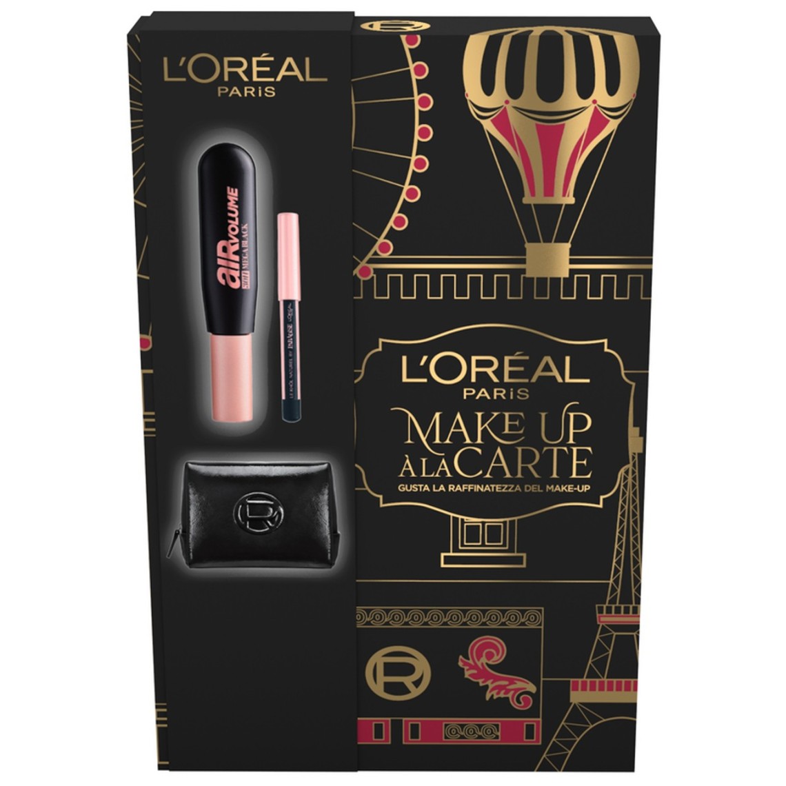 L'oreal Pochette Cofanetto 2024 Mascara Air Volume 30h e Matita