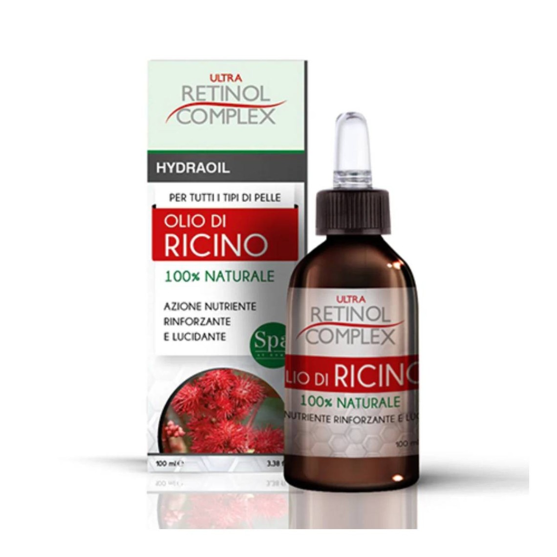 Retinol Complex Olio di Ricino 100% Naturale Azione Nutriente