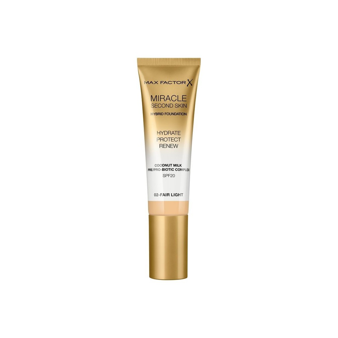 Maxfactor Fondotinta Miracle Second Skin con Latte di Cocco SPF20