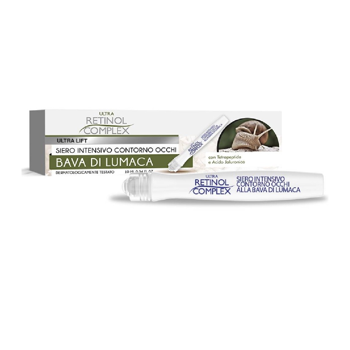 Retinol Complex Siero intensivo Occhi Bava di Lumaca Roll On 10ml