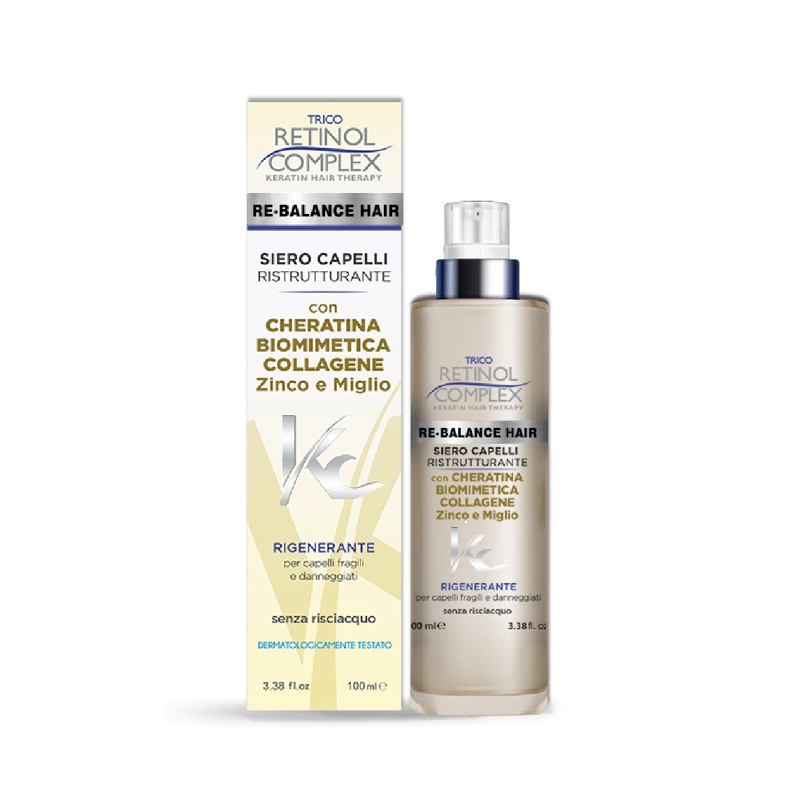 Retinol Complex Siero Capelli con Cheratina Biomimetica 100ml