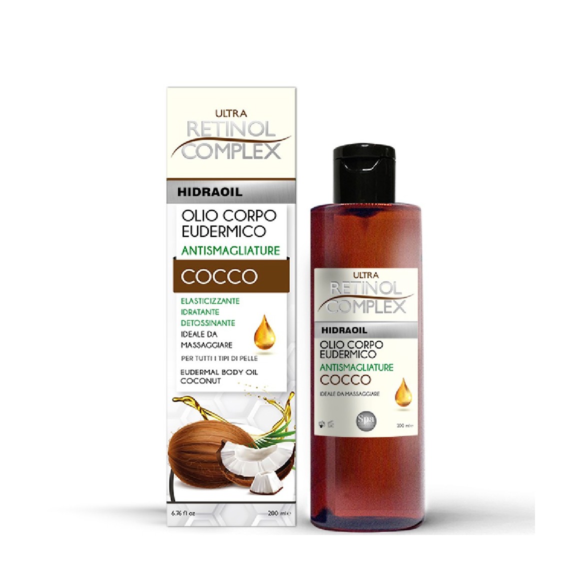 Retinol Complex Olio Eudermico Corpo Cocco 200ml