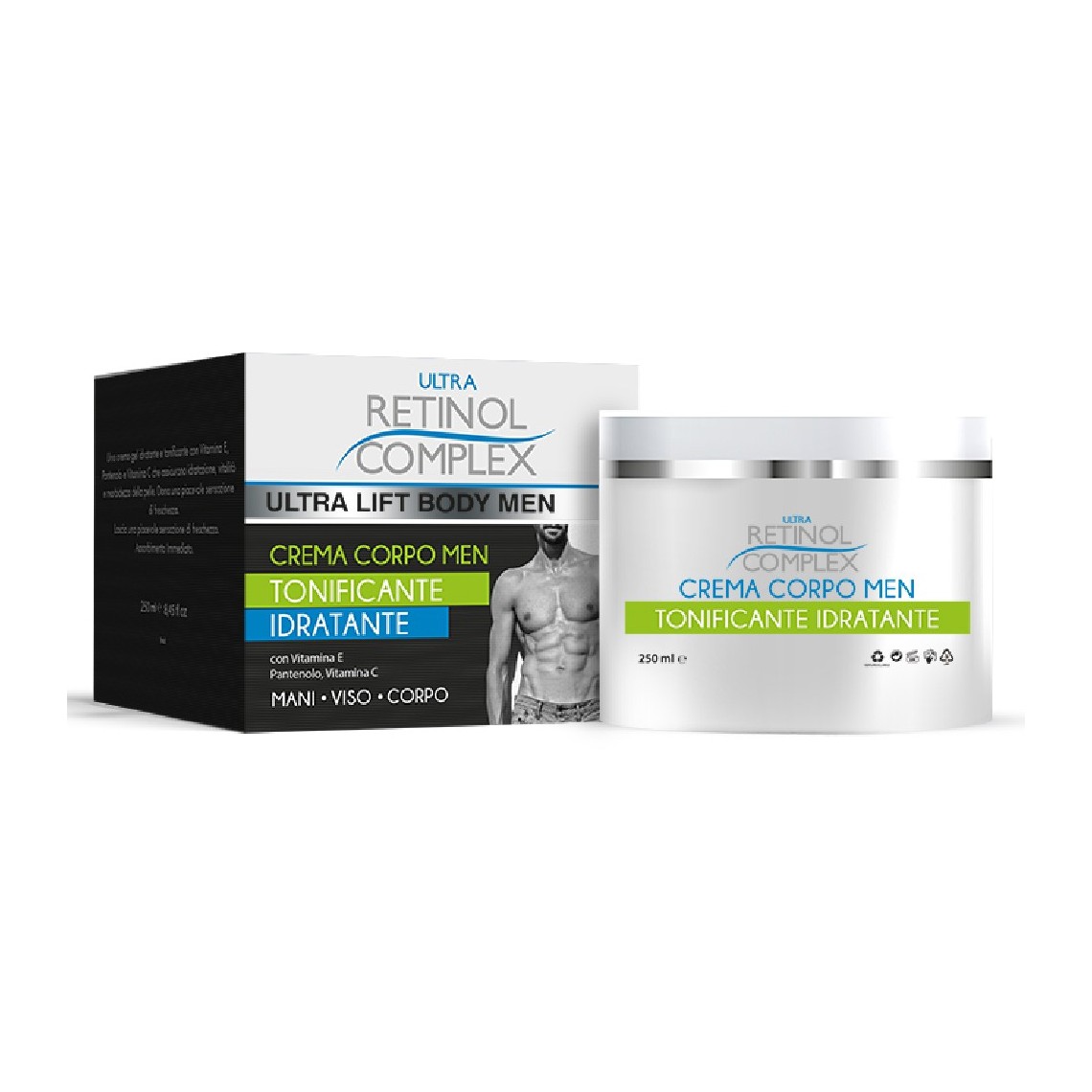 Retinol Complex Crema Corpo Uomo Tonificante 250ml