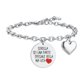 LUCA BARRA BRACCIALE DONNA IN ACCIAIO