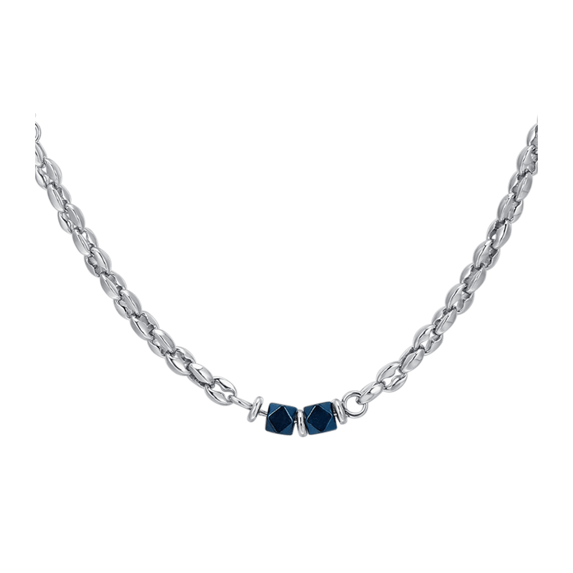 Collana Uomo In Acciaio Inossidabile SKCESS – Ciondolo Con Alfabeto – Catena 50 Cm – Regalo