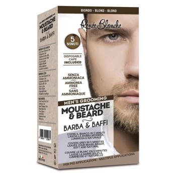 Renee Blanche Moustache&Beard Biondo Barba e Baffi
