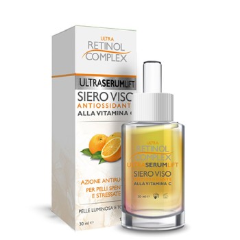 Retinol Complex Siero Viso Antiossidante Vitamina C Antirughe 30ml