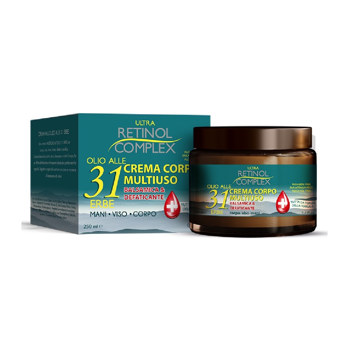 Retinol Complex Crema Corpo Multiuso Olio alle 31 Erbe 250ml