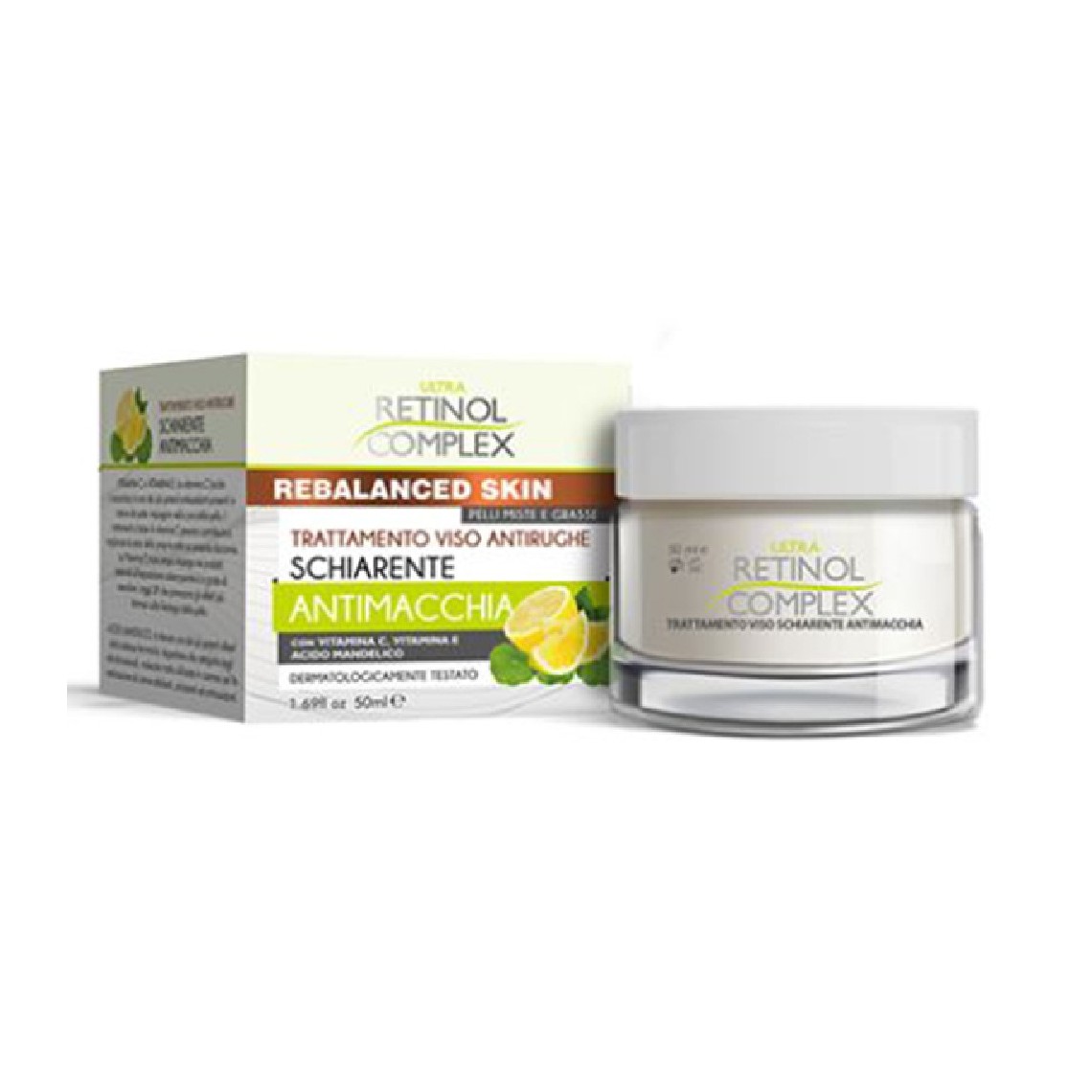 Retinol Complex Crema Viso Schiarente Antimacchia Antirughe 50ml