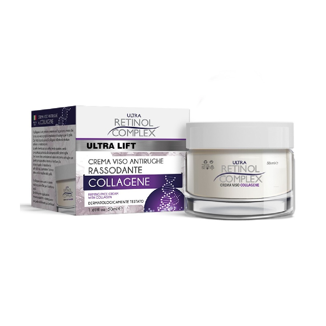 Retinol Complex Crema Viso Rassodante al Collagene Antirughe 50ml