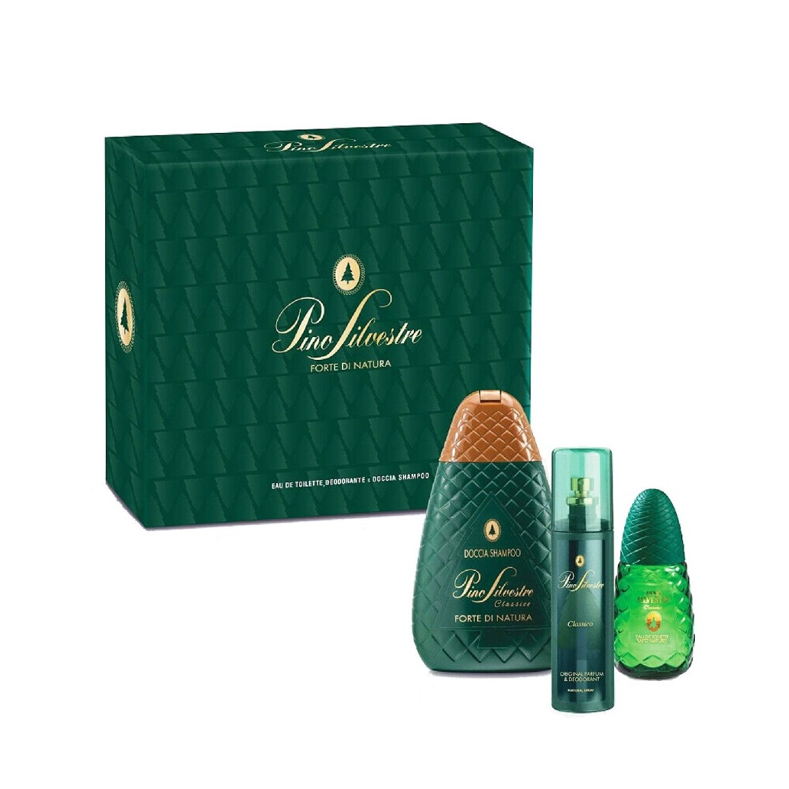Pino Silvestre Classico Cofanetto Eau de Toilette 75ml Bagnodoccia Deo