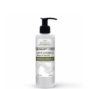 Retinol Complex Latte e Tonico Viso Occhi Bava Lumaca 200ml
