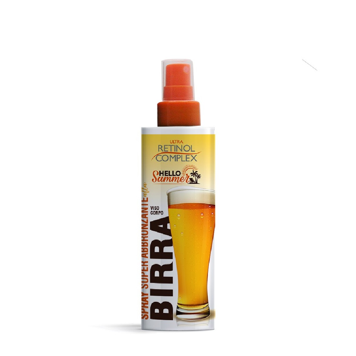 Spray Superabbronzante Birra 200ml Senza Filtro | Retinol Complex