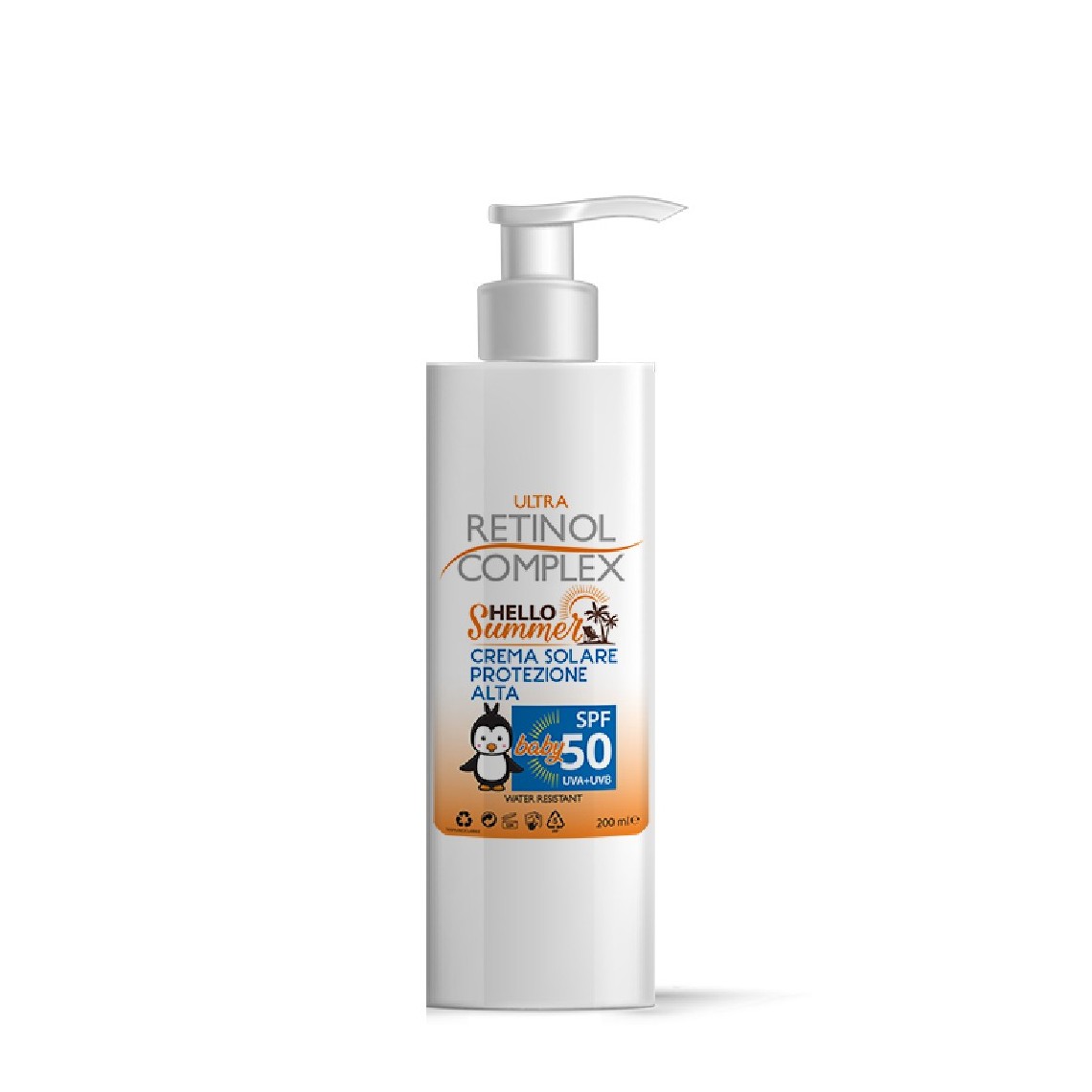 Crema Solare Bambini SPF 50 200ml | Retinol Complex