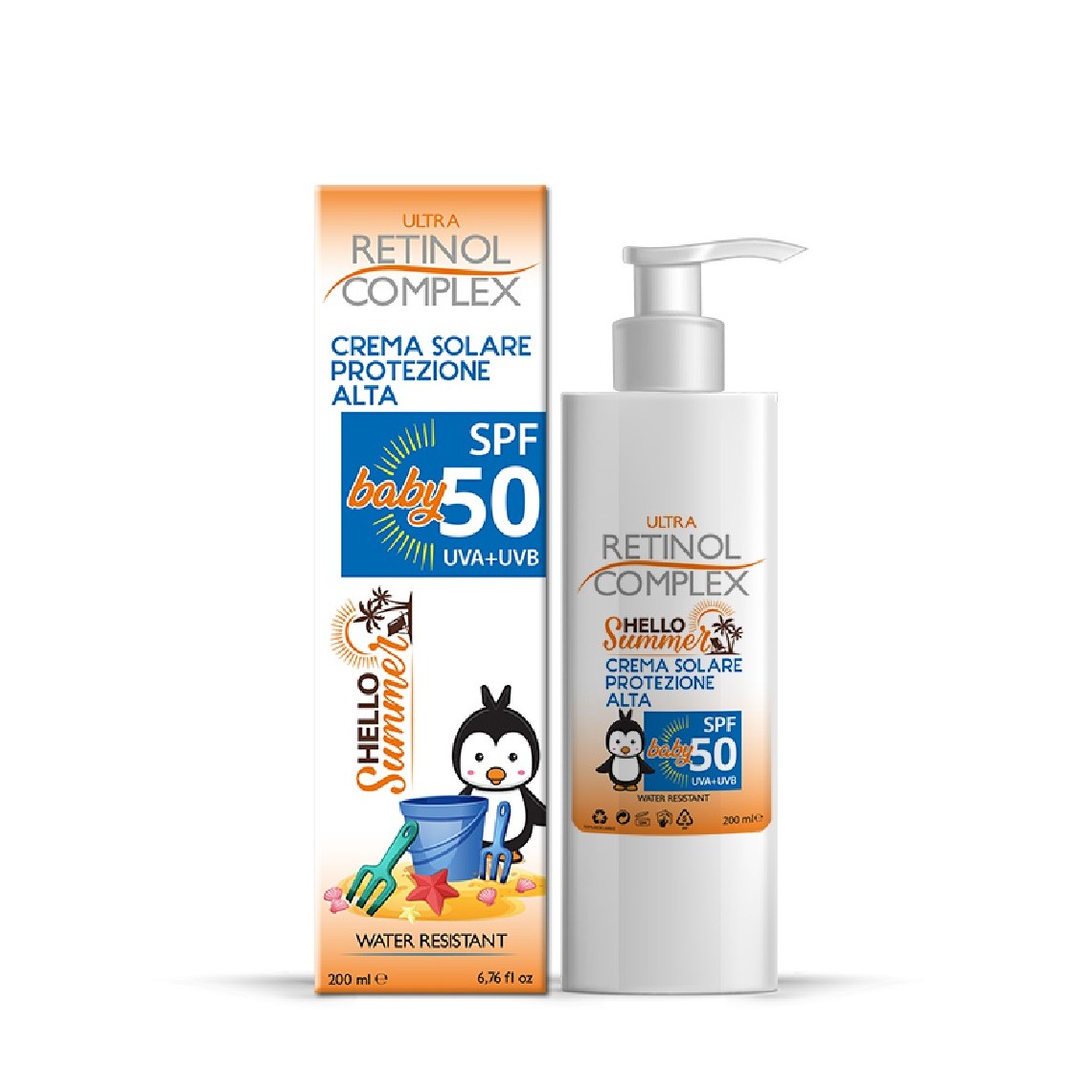 Crema Solare Bambini SPF 50 200ml | Retinol Complex