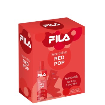 Fila Red Pop Superbubble Cofanetto Body Mist 250ml + Calzini