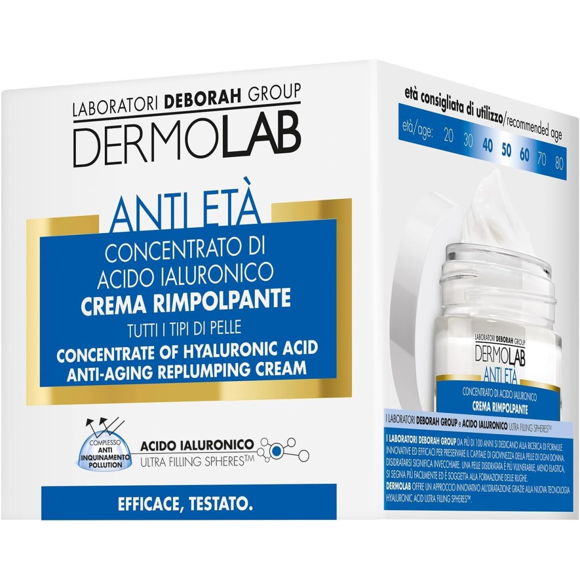 Dermolab Crema Rimpolpante Anti Eta Concentrato