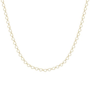 Luca Barra Collana Donna in Acciaio IP GOLD con Cuori CK2241