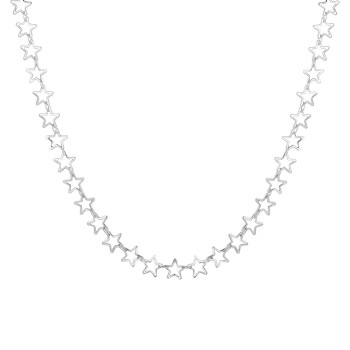 Luca Barra Collana Donna in Acciaio con Stelle CK2242