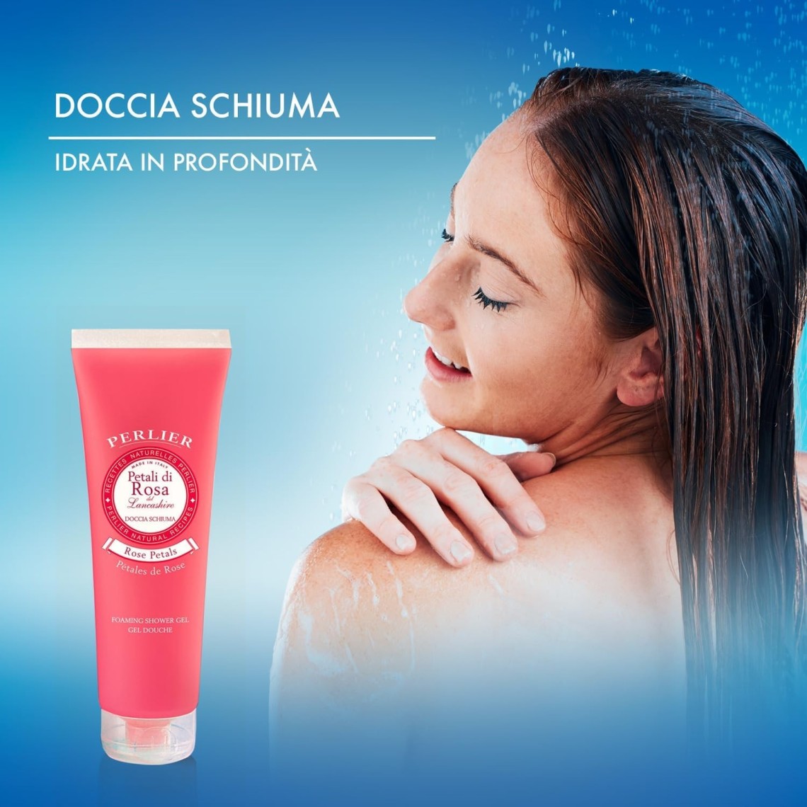 Perlier Petali di Rosa Doccia Schiuma 250ml | Bagnoschiuma Floreale