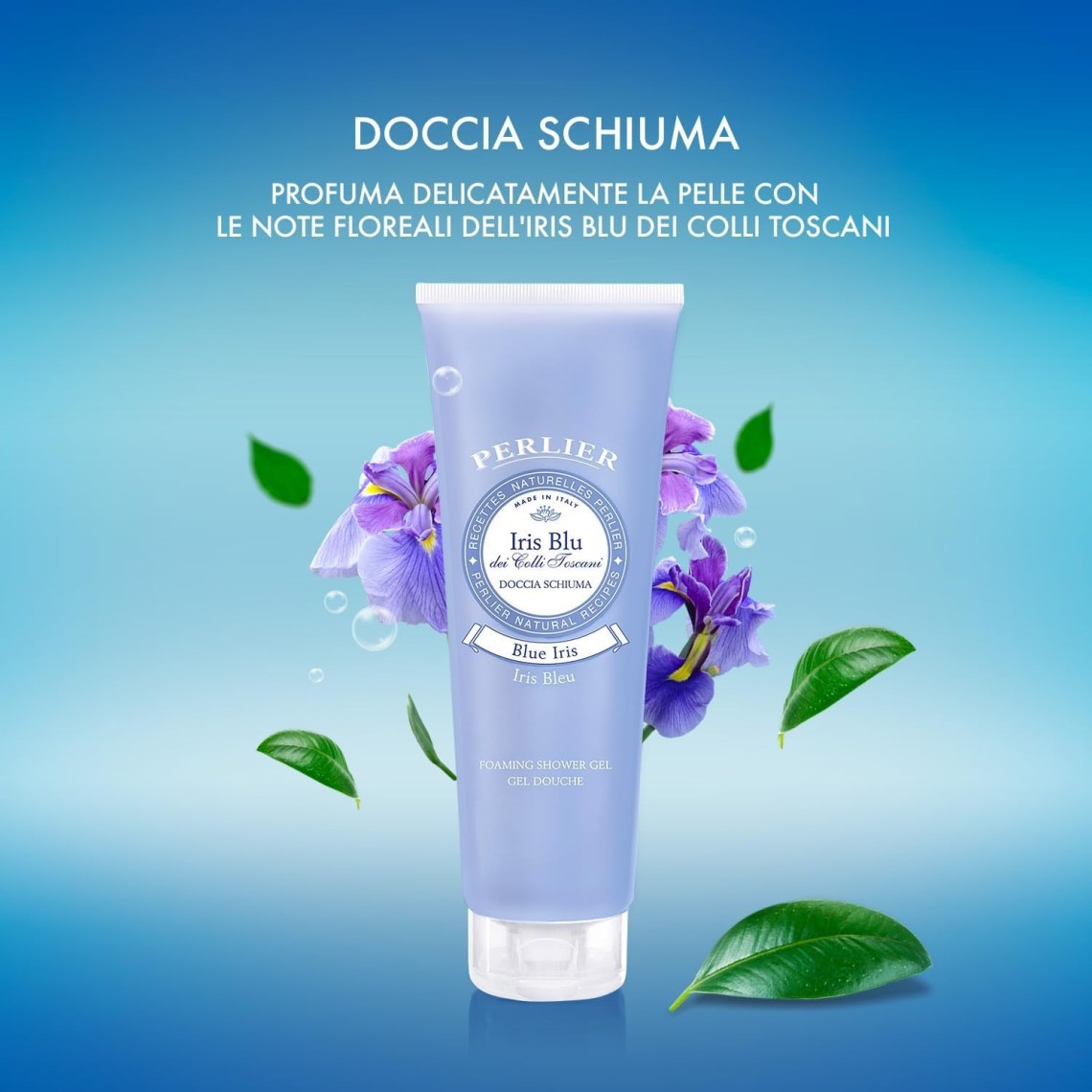 Perlier Iris Blu Doccia Schiuma 250ml | Fragranza Floreale