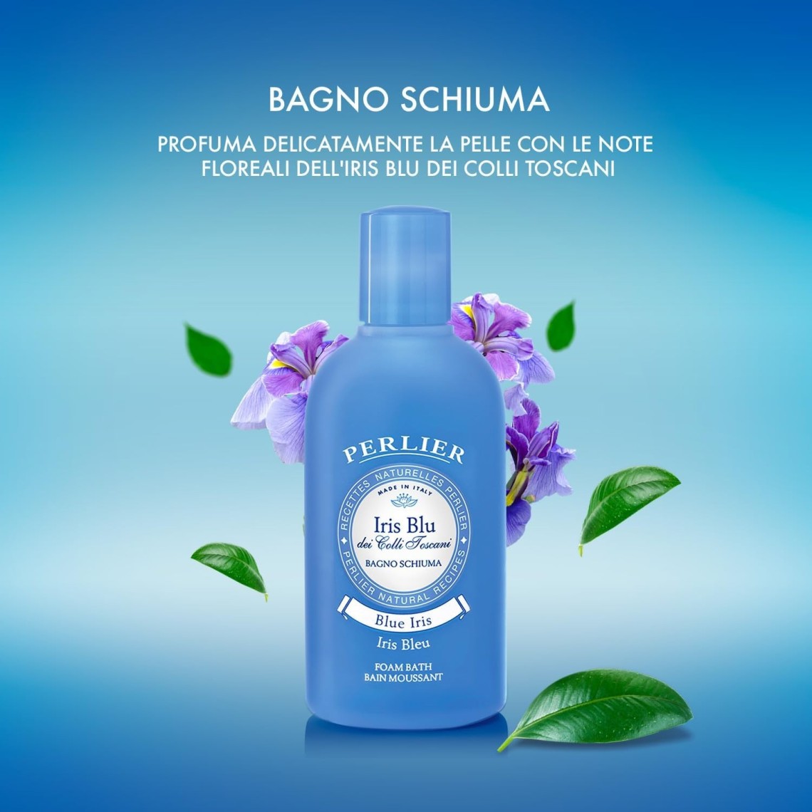Perlier Iris Blu Bagno Schiuma 500ml | Floreale Toscano