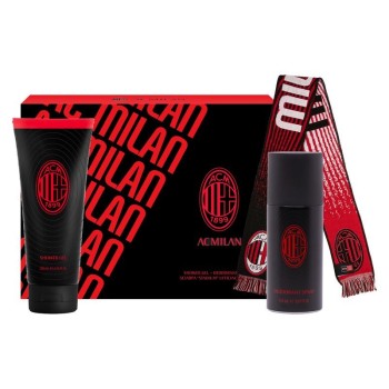 Milan Cofanetto Regalo Sciarpa + Deo + Doccia | Set Ufficiale