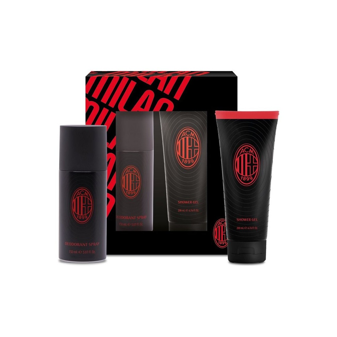 Cofanetto Milan Deodorante + Shower Gel | Regalo AC Milan Ufficiale