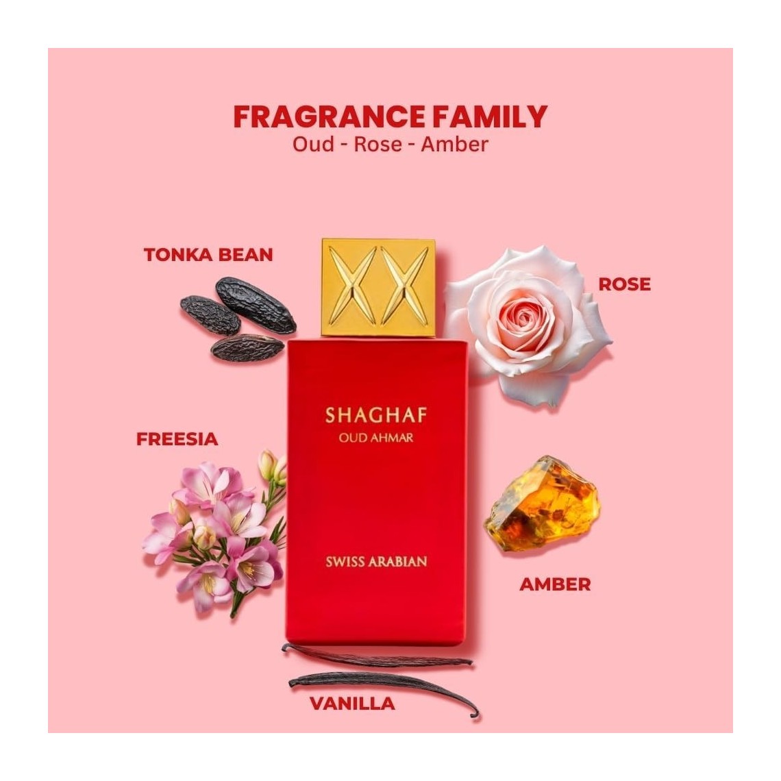 Swiss Arabian Shaghaf Oud Ahmar EDP 75ml | Profumo Unisex